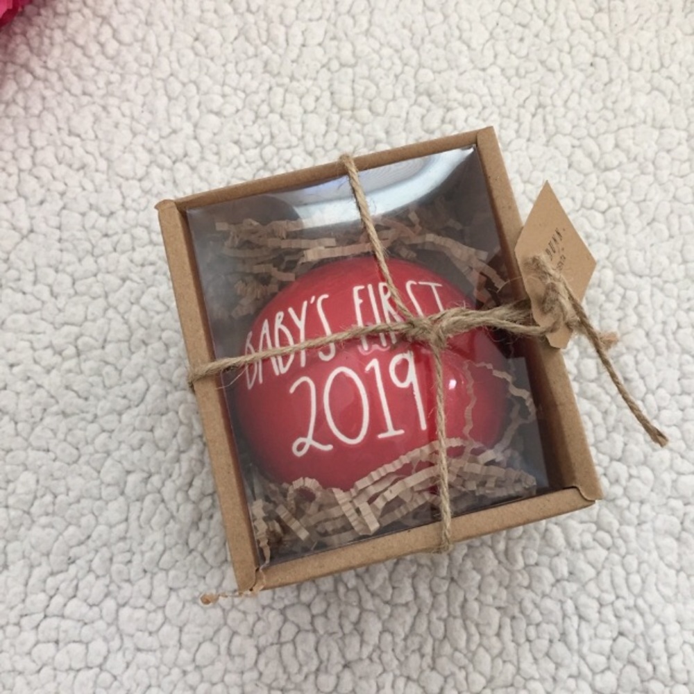 Rae Dunn Baby's First 2019 Ornament